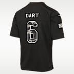 Jersey Nike de la NFL Game para niños talla grande Jaxson Dart New York Giants Salute to Service