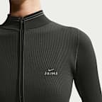 Chamarra cropped de cierre completo para mujer NikeSKIMS Ribbed Seamless
