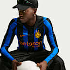Maglia replica da calcio a manica lungha Nike Dri-FIT Inter 2026/27 Stadium da uomo – Home