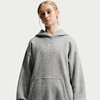 Sudadera con gorro sin cierre oversized para niña Nike Sportswear Studio Fleece