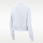 Las Vegas Raiders Primetime Phoenix Women's Nike NFL Oversized Cropped 1/4-Zip Crew