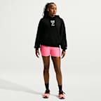 Nike Studio Fleece Medium Weight 'After Dark Tour' Women's Oversized Pullover Hoodie
