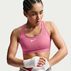 Bra deportivo con almohadillas para mujer Nike Swoosh Medium Support