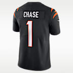 Jersey de fútbol americano Nike Dri-FIT de la NFL Limited para hombre Ja'Marr Chase Cincinnati Bengals