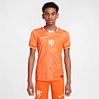Netherlands 2025 Stadium Home (Women's Team) Big Kids' Nike Dri-FIT Soccer Replica Jersey