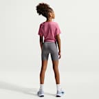 Nike One Fitted Older Kids' (Girls') Dri-FIT Short-Sleeve Top