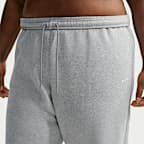 Pants de tiro alto oversized con dobladillo para mujer Nike Studio Fleece Medium Weight