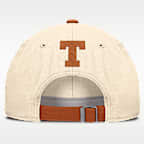 Gorra universitaria Nike ajustable para hombre Texas Primetime 2-Tone Club