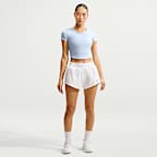 Playera de manga corta Dri-FIT cropped para mujer Nike One Fitted