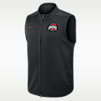 Ohio State Victory Men's Nike Therma-FIT College Full-Zip Vest