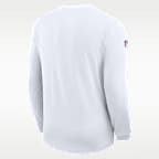 Playera de manga larga Nike Dri-FIT de la NFL para hombre Kansas City Chiefs Sideline Coach