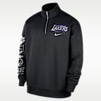 Los Angeles Lakers Courtside Men's Nike NBA Club 1/2-Zip Top