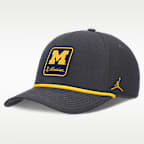 Michigan Primetime Rise Men's Jordan Brand Dri-FIT College A-Frame Adjustable Hat