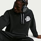 Sweat à capuche en tissu Fleece Nike Solo Swoosh pour Homme