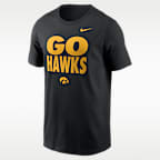 Playera de manga larga universitaria Nike Dri-FIT para hombre Iowa Sideline Slogan