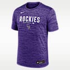 Playera Nike Dri-FIT de la MLB para hombre Colorado Rockies Authentic Collection