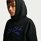 Sudadera con gorro sin cierre de tejido Fleece cepillado Therma-FIT para niña talla grande Nike Standard Issue