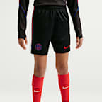 Stickade fotbollsshorts Paris Saint-Germain Strike Nike Dri-FIT för ungdom