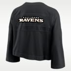 Baltimore Ravens Rewind Fashion Women's Nike Dri-FIT NFL Cropped Jersey