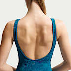 Nike Swim Women's Shoreline Texture Scoop Neck One Piece