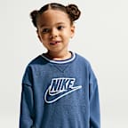 나이키 유아 프렌치 테리 컬러블록 투피스 크루 세트