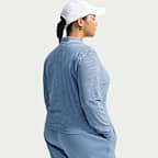 Playera de manga larga ajustada de largo cropped moderado para mujer (talla grande) Nike Sportswear Chill Lace