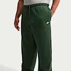 Pants de tejido Fleece con dobladillo abierto para hombre Nike Club