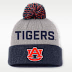 Auburn Primetime Peak Men's Nike College Cuffed Pom Beanie