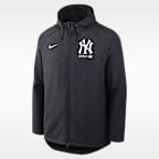 Chamarra con gorro y cierre completo Nike Therma-FIT de la MLB para hombre New York Yankees Authentic Collection