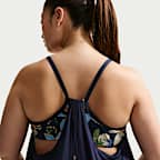 Tankini en capas para mujer (talla grande) Nike Swim