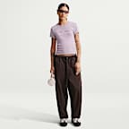 Playera slim cropped para mujer Nike Sportswear Chill Knit