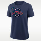 Sudadera de cuello redondo Nike de la MLB para mujer Houston Astros