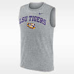 Camiseta sin mangas universitaria Nike Dri-FIT para hombre LSU Primetime Arch Legend