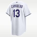 Junior Caminero Tampa Bay Rays Men's Nike MLB Replica Jersey
