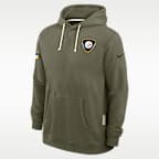 Pittsburgh Steelers Salute to Service Sideline Dominant Force Men's Nike Dri-FIT NFL Pullover Hoodie