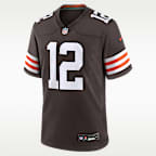 Shedeur Sanders Cleveland Browns 2025 NFL Draft Men's Nike NFL Game Jersey