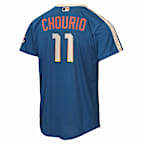 Jersey Nike Stadium de la MLB para niños talla grande Jackson Chourio Milwaukee Brewers City Connect