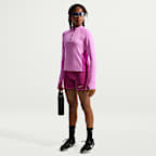 Nike Pro Big Kids' (Girls') Dri-FIT Half-Zip Long Sleeve