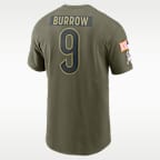 Joe Burrow Cincinnati Bengals Salute To Service Men’s Nike NFL T-Shirt