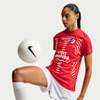 Atlético Madrid Home Women's Nike Dri-FIT Football Pre-Match Top