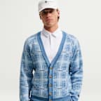Nike Tartan Men's Loose Golf Cardigan