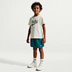 Shorts de tejido Woven Dri-FIT para niños talla pequeña Nike Icon