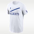 Playera universitaria Nike para hombre Kentucky Primetime Campus 2-Hit Swoosh