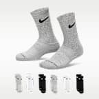 Nike Kids' Dri-FIT Elevated Everyday Crew Socks (6 Pairs)