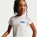 Nike Sportswear aansluitend cropped T-shirt voor meisjes