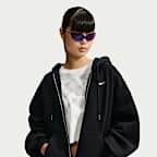 Nike Studio Fleece Heavyweight Women's Oversized Pleated Full-Zip Hoodie
