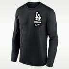 Los Angeles Dodgers 2-Hit Legend Men's Nike Dri-FIT MLB Long-Sleeve T-Shirt