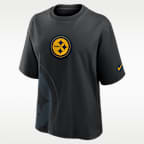 Playera Nike de la NFL para mujer Pittsburgh Steelers Boxy
