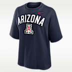 Arizona Arch Over Logo Boxy Women's Nike College T-Shirt