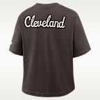 Cleveland Browns Rewind Pocket Boxy Women's Nike NFL T-Shirt
